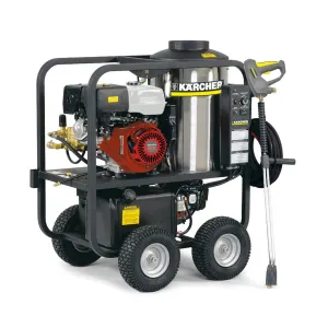 4 Wheel Gas Powered Hot Water Pressure Washer HDS P/PE Cage