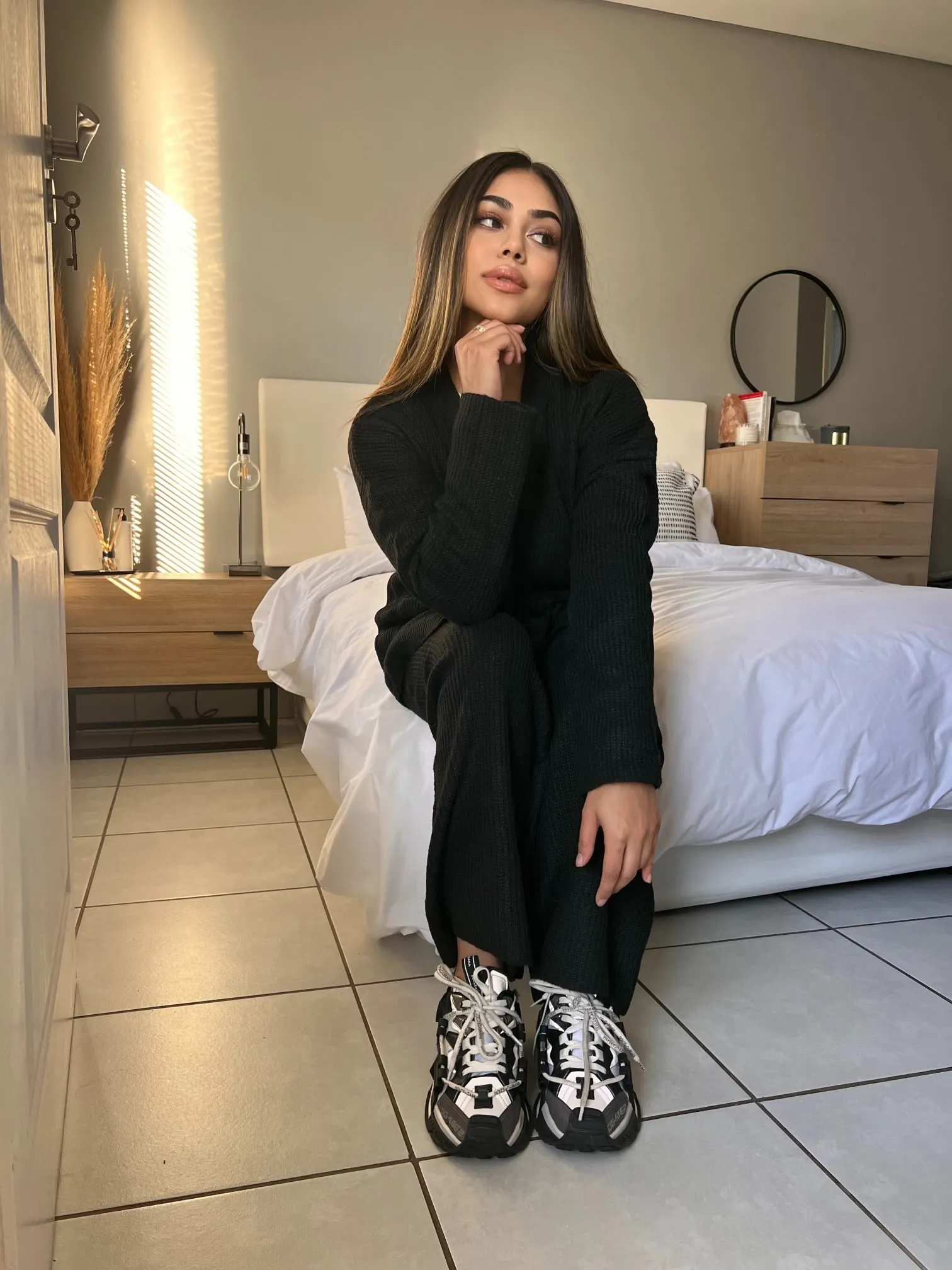 Black jersey set