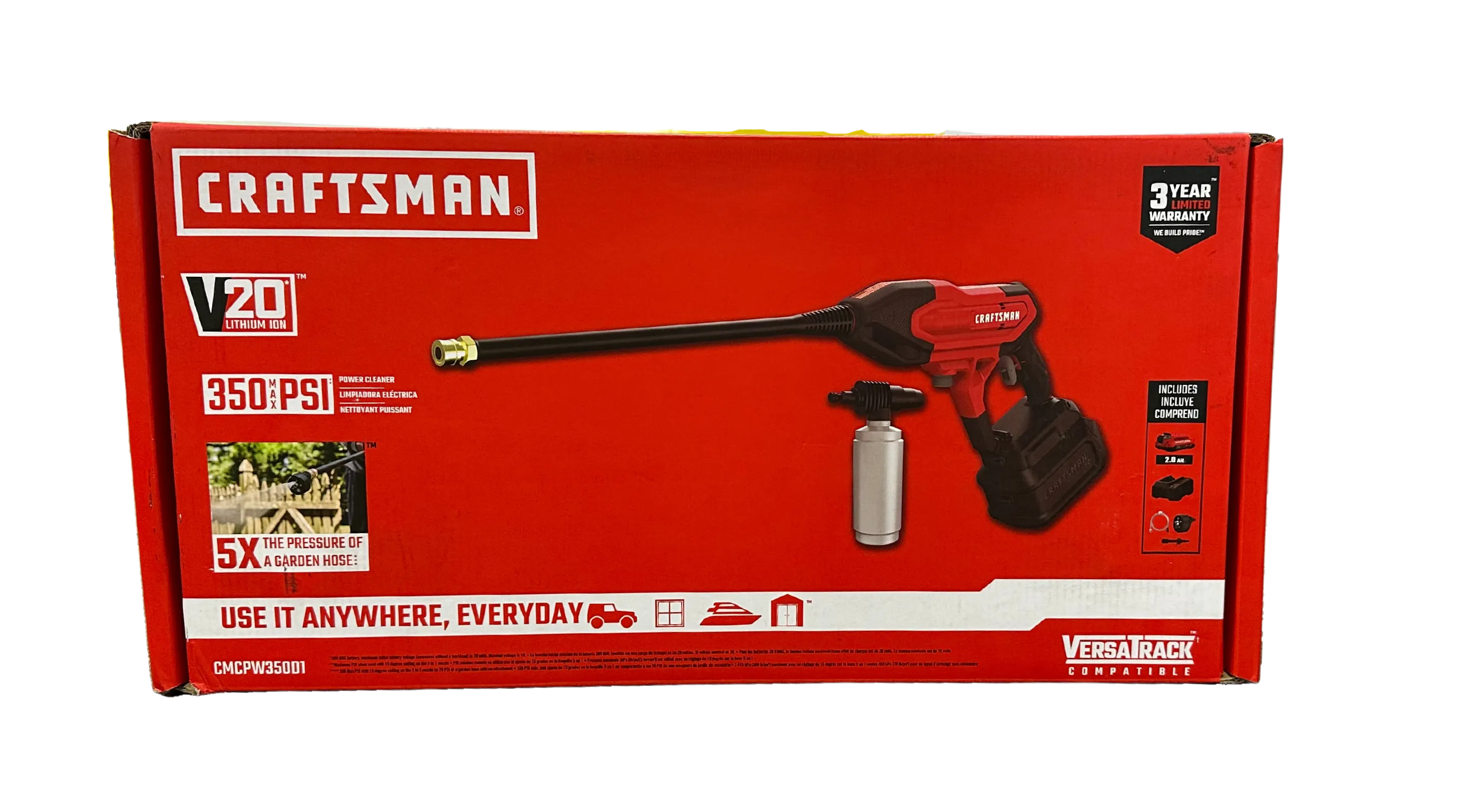 Craftsman V20 MAX Pressure Washer Surface Cleaner 350 psi