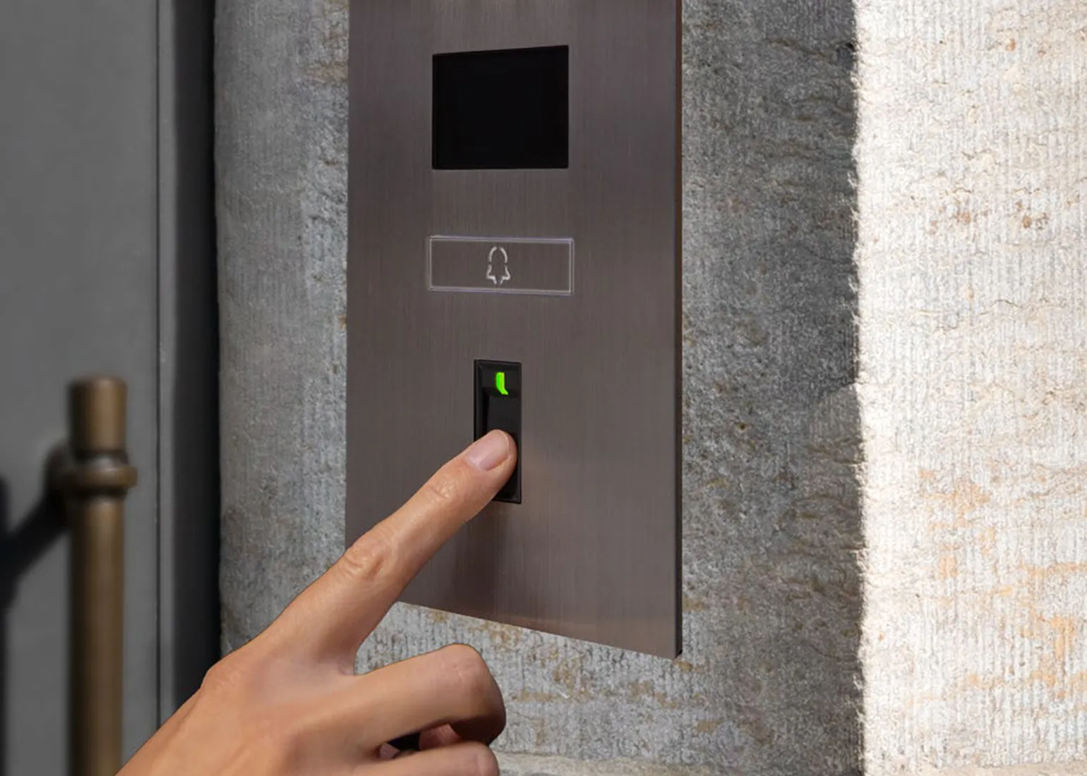 DoorBird IP Intercom Video Door Station D1102FV, Flush Mount 2 Button, Stainless Steel Metallic Finish