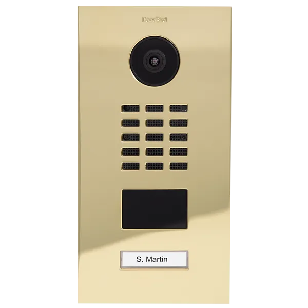 DoorBird IP Intercom Video Door Station D2101V - Metallic Finish - Flush backbox and Surface backbox available separately