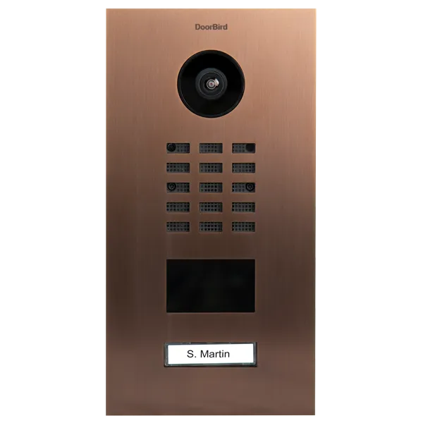 DoorBird IP Intercom Video Door Station D2101V - Metallic Finish - Flush backbox and Surface backbox available separately