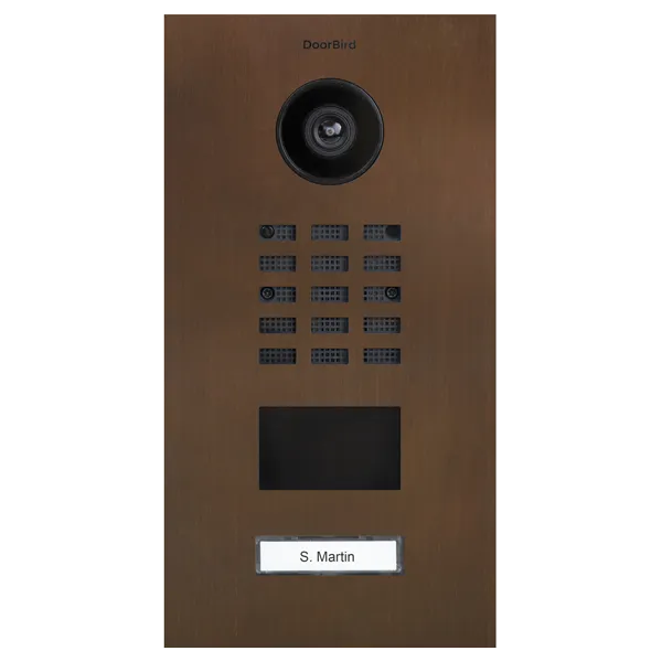 DoorBird IP Intercom Video Door Station D2101V - Metallic Finish - Flush backbox and Surface backbox available separately