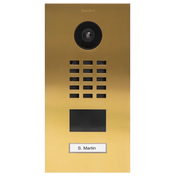 DoorBird IP Intercom Video Door Station D2101V - Metallic Finish - Flush backbox and Surface backbox available separately