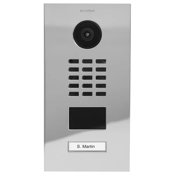 DoorBird IP Intercom Video Door Station D2101V - Metallic Finish - Flush backbox and Surface backbox available separately