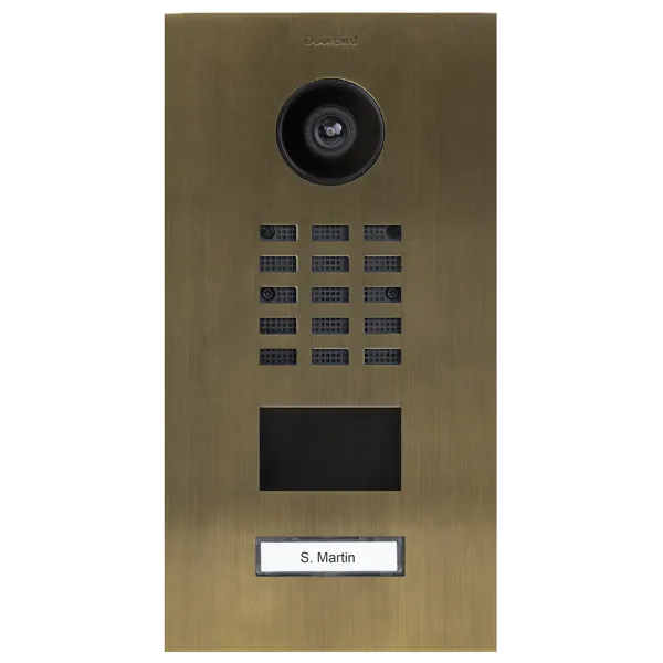 DoorBird IP Intercom Video Door Station D2101V - Metallic Finish - Flush backbox and Surface backbox available separately