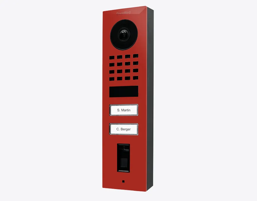 DoorBird IP Intercom Video Door Station Doorbell D1102FV, Surface Mount, 2 Button, Stainless Steel Metallic Finish