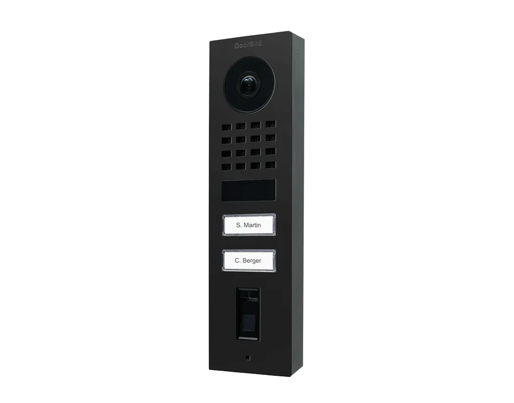 DoorBird IP Intercom Video Door Station Doorbell D1102FV, Surface Mount, 2 Button, Stainless Steel Metallic Finish