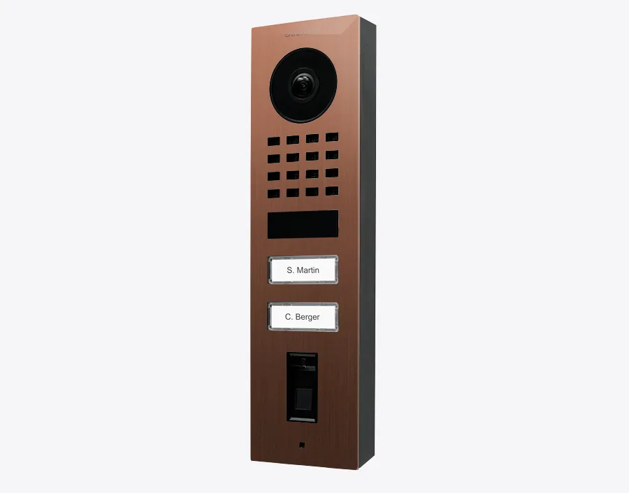 DoorBird IP Intercom Video Door Station Doorbell D1102FV, Surface Mount, 2 Button, Stainless Steel Metallic Finish