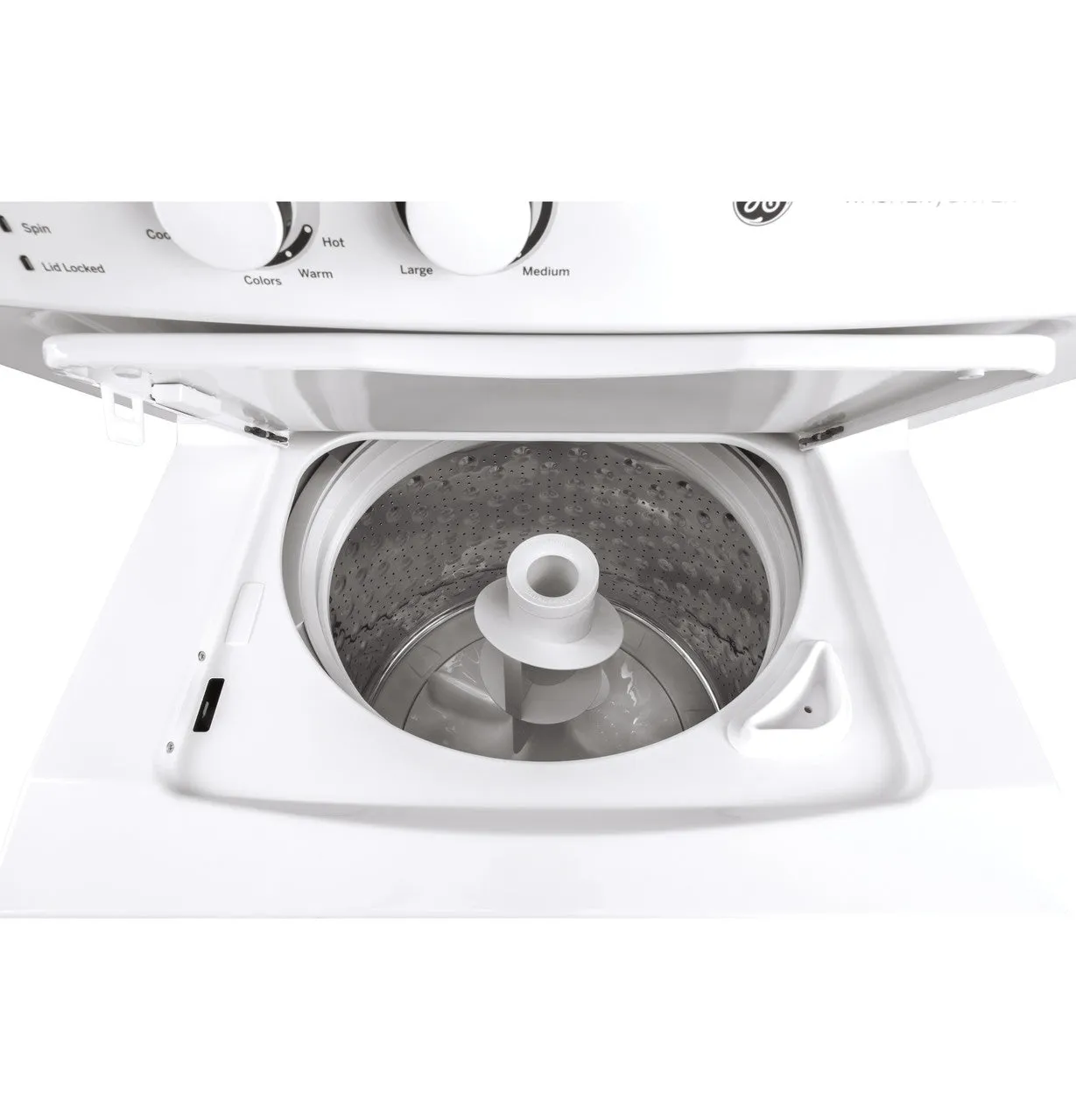 GE Unitized Spacemaker 3.8 cu. ft. Capacity Washer with Stainless Steel Basket and 5.9 cu. ft. Capacity Electric Dryer