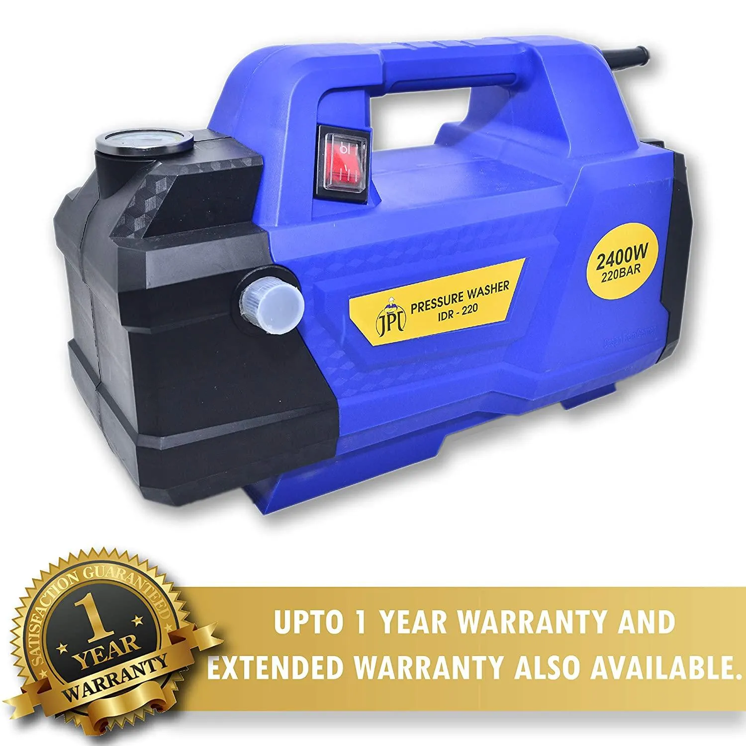 JPT COMBO IDR 220 Bar 2400 Watt Heavy Portable High-Pressure Induction Type with Extension Rod with Foam Lance
