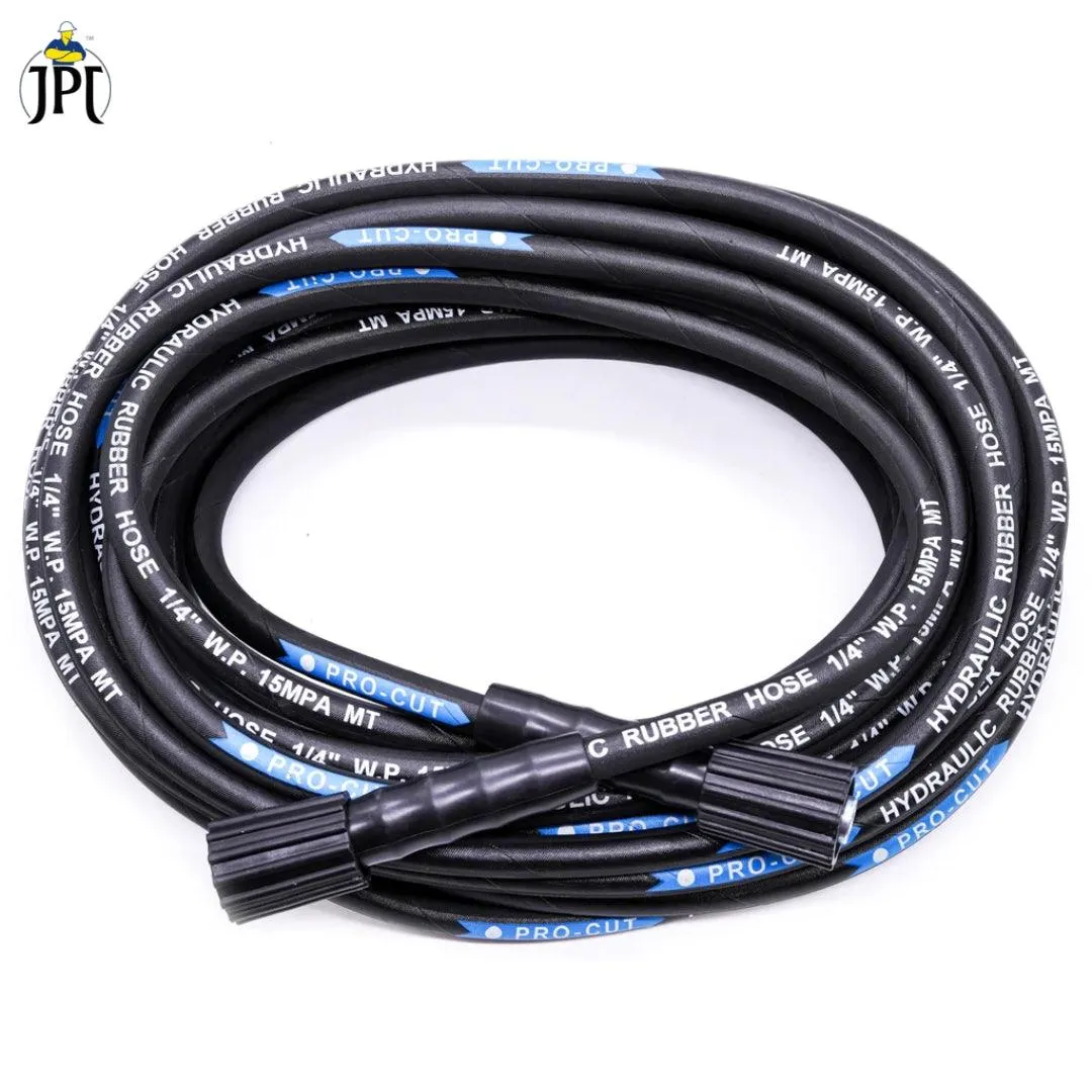 JPT Heavy Duty 15-Metre Pressure Washer Hose Pipe | American Standard M22 Thread With O-Ring Seals | 1/4-Inch Quick Connect | Stand Upto 4300 PSI Pressure | Compatible With Many Pressure Washer Brand