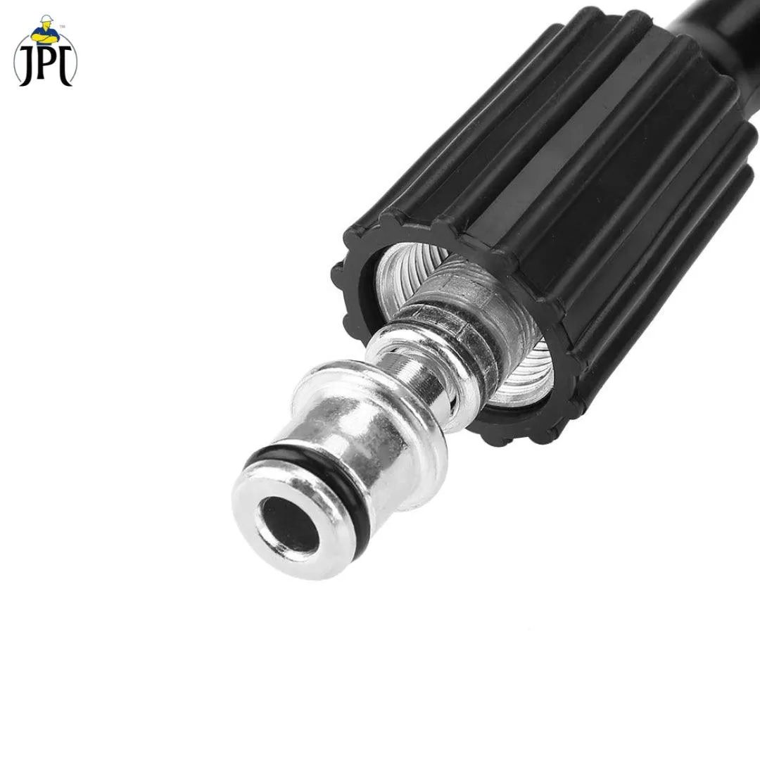 JPT Heavy Duty 15-Metre Pressure Washer Hose Pipe | American Standard M22 Thread With O-Ring Seals | 1/4-Inch Quick Connect | Stand Upto 4300 PSI Pressure | Compatible With Many Pressure Washer Brand