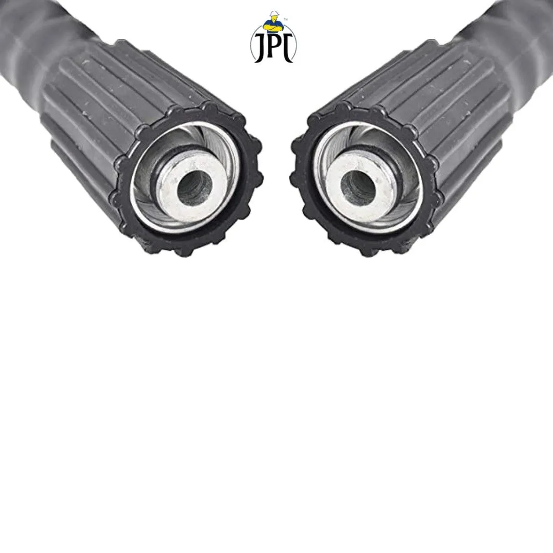 JPT Heavy Duty 15-Metre Pressure Washer Hose Pipe | American Standard M22 Thread With O-Ring Seals | 1/4-Inch Quick Connect | Stand Upto 4300 PSI Pressure | Compatible With Many Pressure Washer Brand