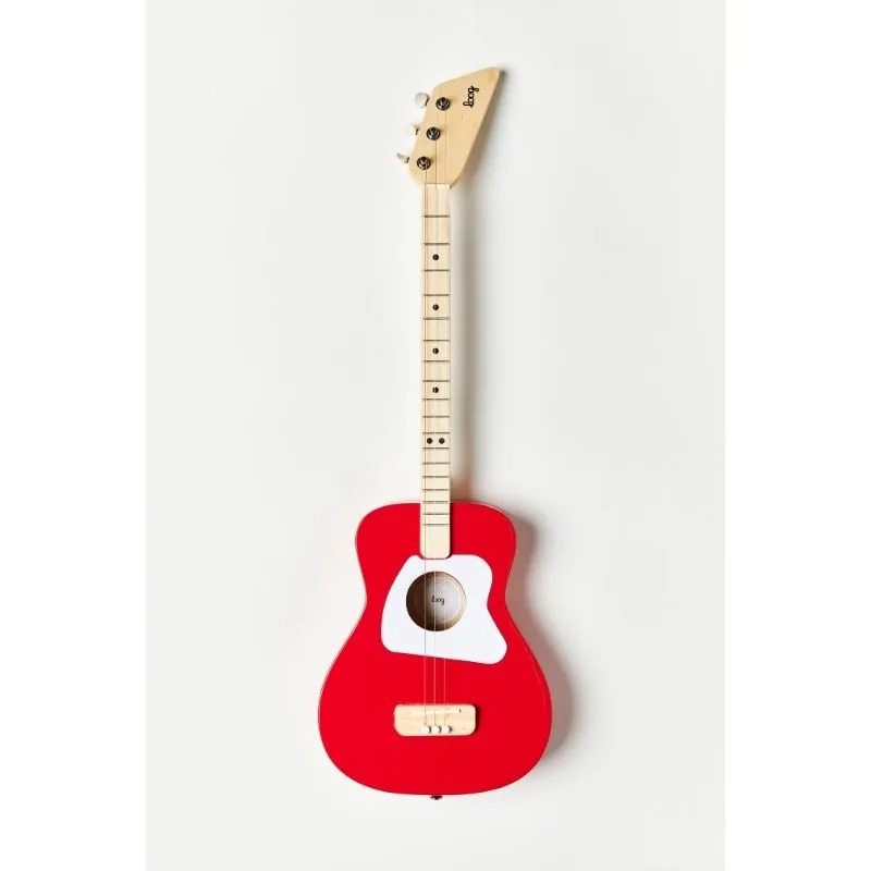 Loog Pro Acoustic Guitar Age 6  Red