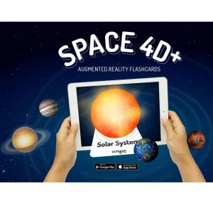 Space 4D  Flash Cards <br> Interactive Augmented Reality Cards