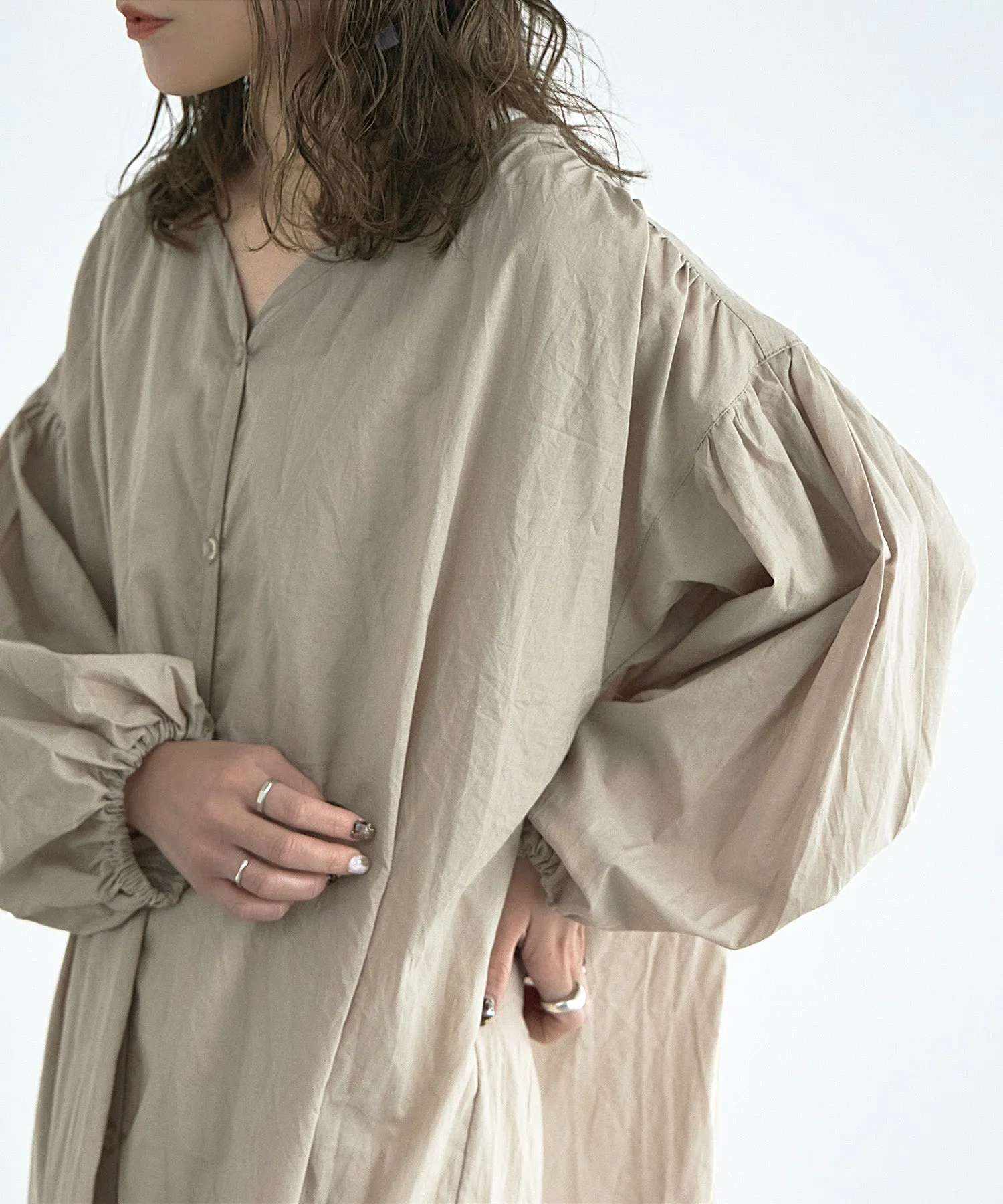 Washer cotton gather one-piece
