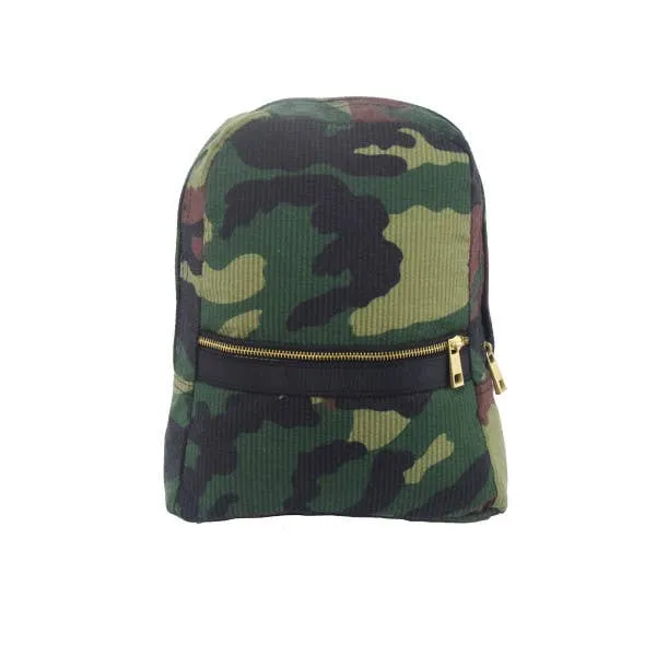 Woodland Seersucker Small Backpack | Mint