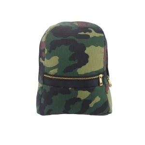 Woodland Seersucker Small Backpack | Mint